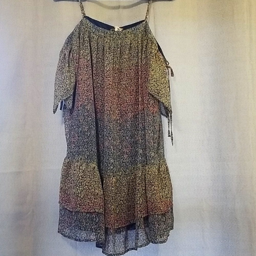 Floral off shoulder dress